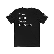 Load image into Gallery viewer, BJJ Etiquette/Toenails Tee