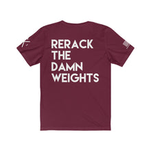 Load image into Gallery viewer, Gym Etiquette/Rerack the Weights Tee