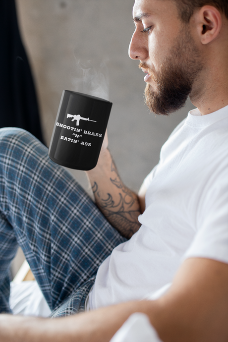 2nd Amendment and Eatin' Black mug 11oz